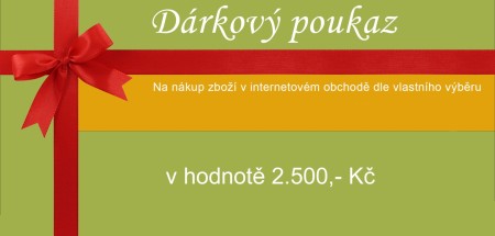 Dárkový poukaz - 2500 Kč